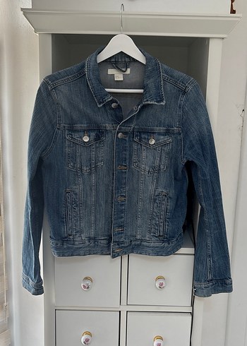 H&M Klasik Mavi Denim Ceket