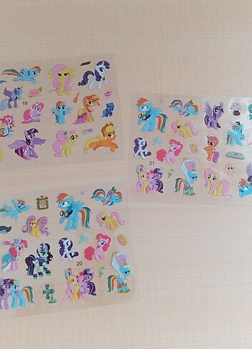  Beden my little pony sticker seti coquette lolita ajanda 