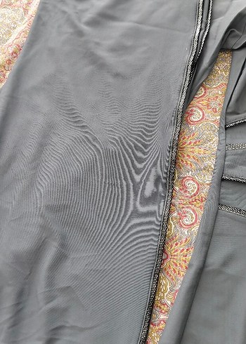 Gri Uzun Drapeli Kadın hasema - Görsel 6