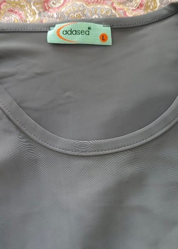 Gri Uzun Drapeli Kadın hasema - Görsel 5