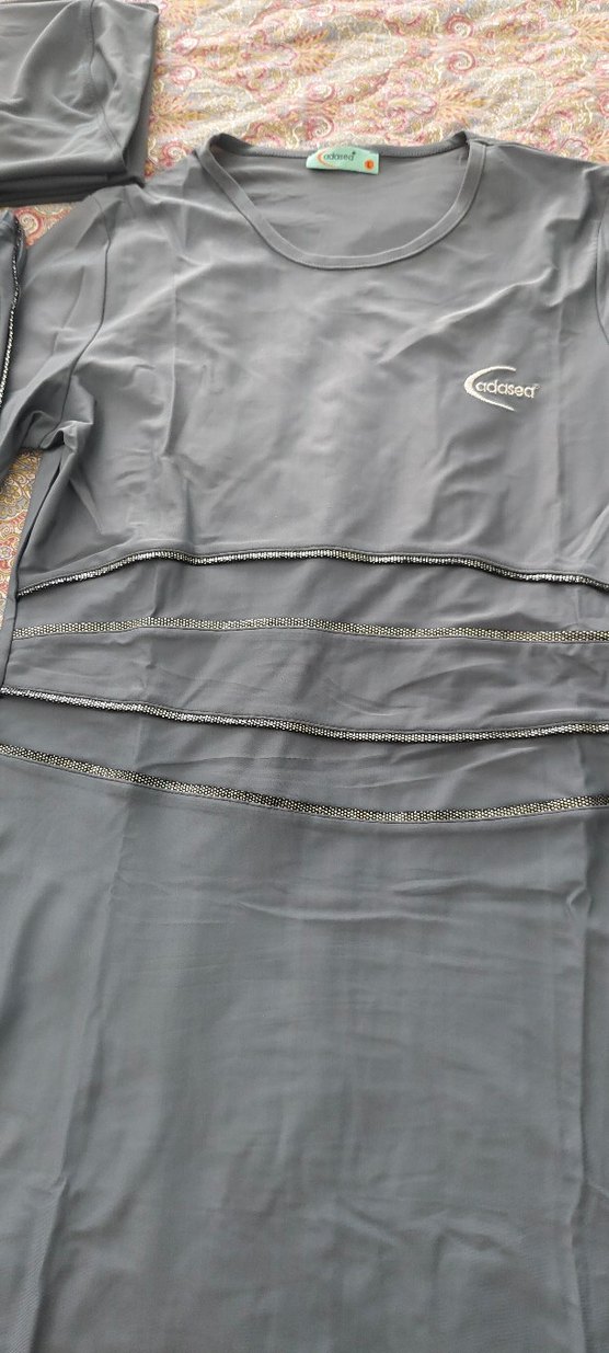 Gri Uzun Drapeli Kadın hasema - Görsel 2