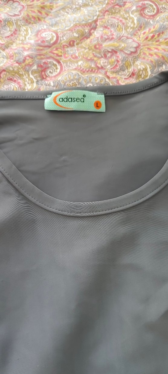 Gri Uzun Drapeli Kadın hasema - Görsel 5