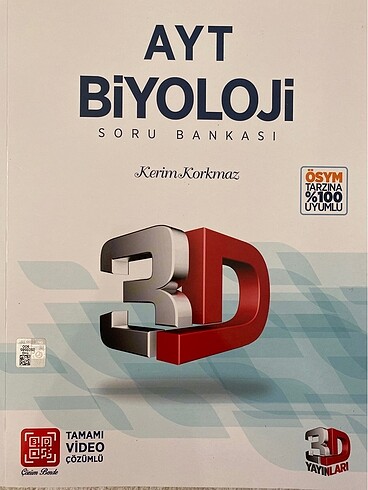 3D AYT BİYOLOJİ SORU BANKASI