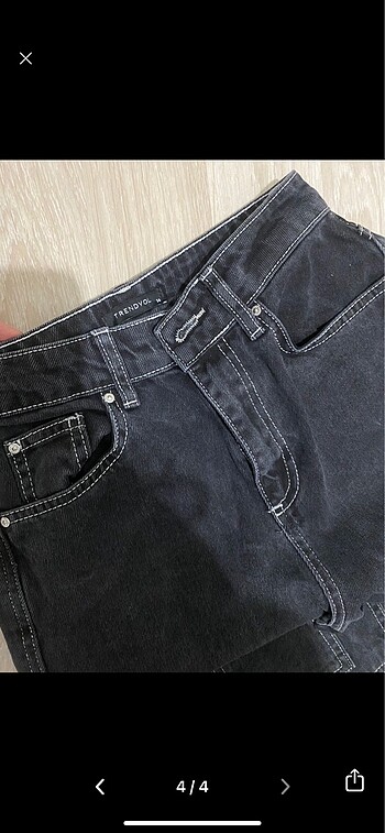 xs Beden Baggy jean siyah
