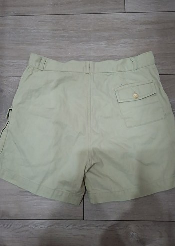 Bej Pamuklu Rahat Kesim Erkek Şort - Görsel 2