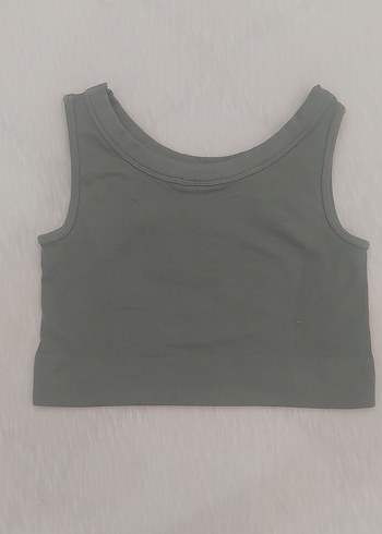 haki Kolsuz Crop Top