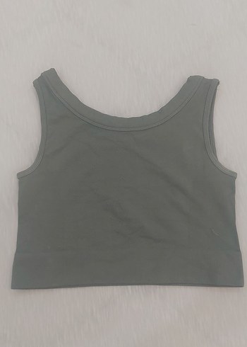 Defacto haki Kolsuz Crop Top