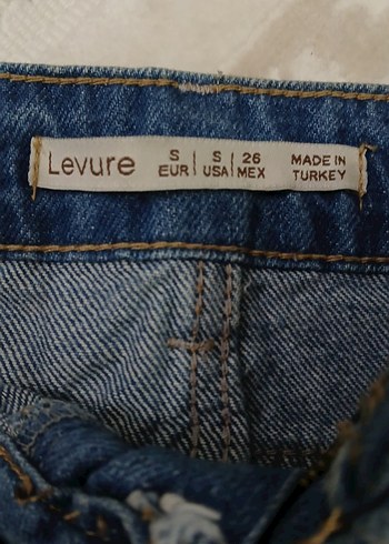 26 Beden Kadın Mavi Denim Mini Etek