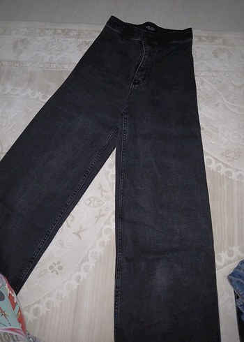 siyah Kadın Midi Boy Kot Pantolon