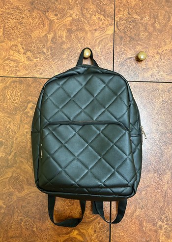Siyah Suni Deri Kadın Sırt Çantası(shule bags)