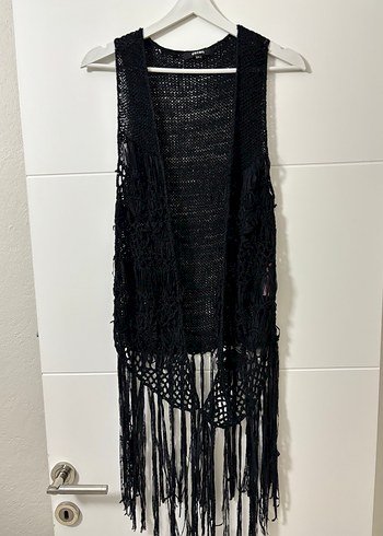 Püsküllü Bohem yelek - Görsel 2