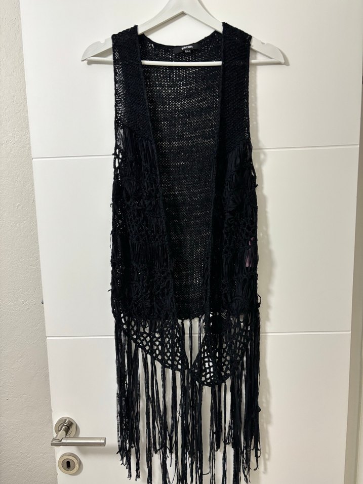 Püsküllü Bohem yelek - Görsel 2