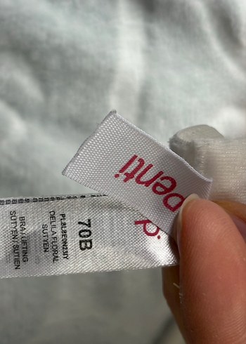 penti çiçek desenli bra - Görsel 3