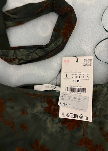 Zara Asimetrik Tül Bluz - Görsel 5