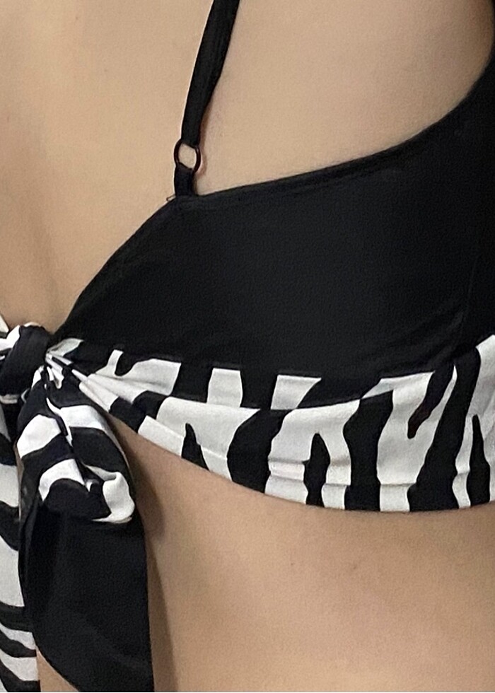 asos zebra  bağlamalı crop - Görsel 3