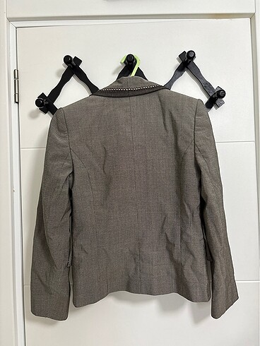 vintage kısa blazer - Görsel 4