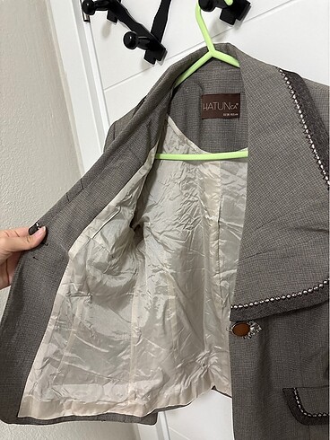 vintage kısa blazer - Görsel 7