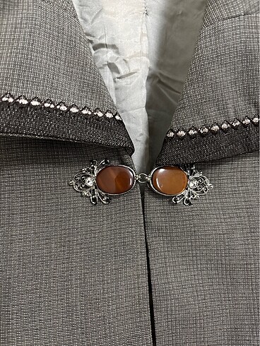 vintage kısa blazer - Görsel 2