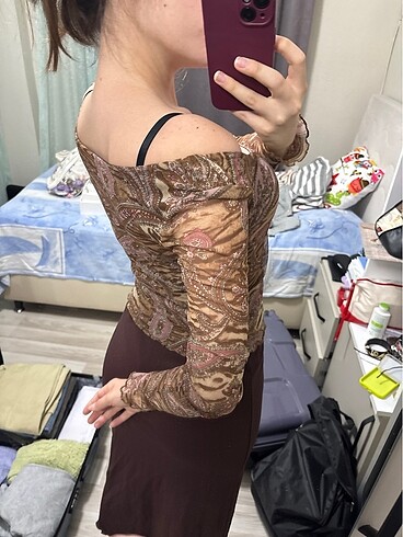 etnik desenli elbise - Görsel 7