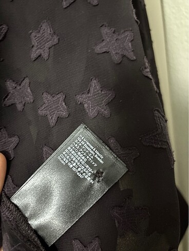 s Beden H&M transparan star gömlek