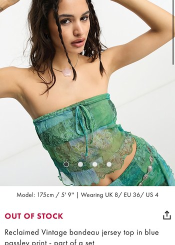 Y2K üst / reclaimed vintage marka - Görsel 5