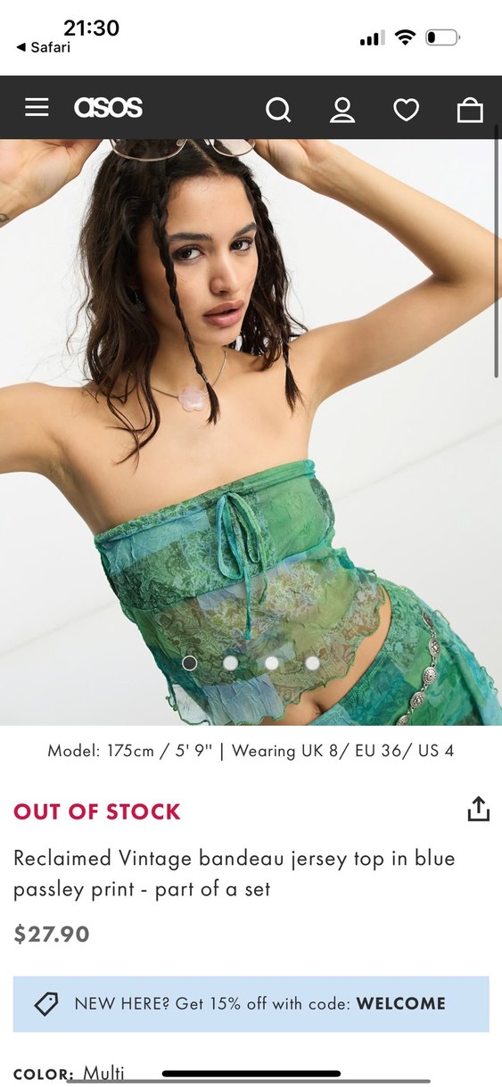 Y2K üst / reclaimed vintage marka - Görsel 5