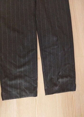 Zara ÇİZGİLİ BOL PAÇA KUMAŞ PANTOLON