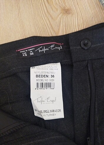 36 Beden ÇİZGİLİ BOL PAÇA KUMAŞ PANTOLON