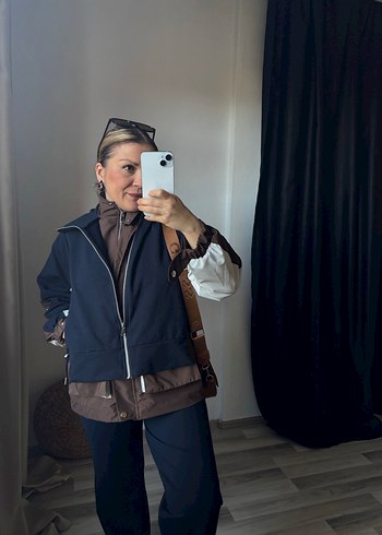 Kadın Camel Renkli Yumuşak Kumaşlı Şişme Yelek - Görsel 13