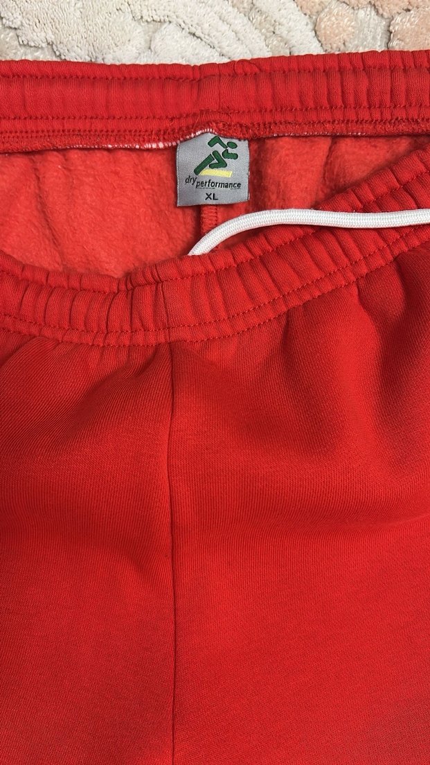 Kadın Kırmızı Rahat Kesim Sweatpant - Görsel 2