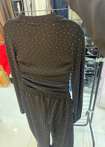 Kadın Siyah Uzun Kollu Kuşaklı Elbise - Görsel 5