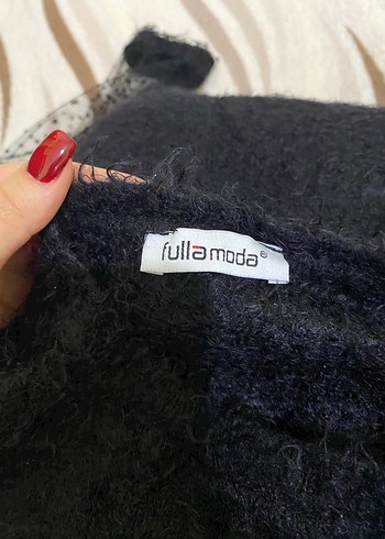 Siyah Uzun Kollu Triko Bluz - Görsel 4