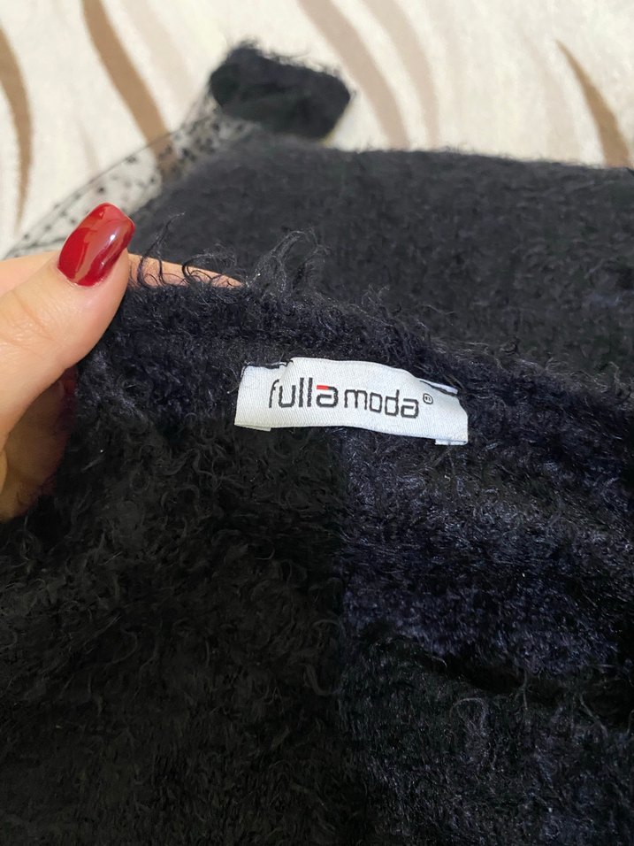 Siyah Uzun Kollu Triko Bluz - Görsel 4