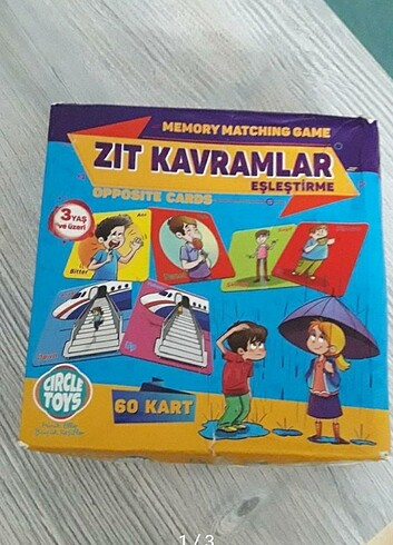 Zıt kavramlar kartları