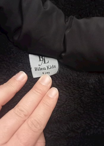 Siyah çocuk  Kışlık Mont - Görsel 4