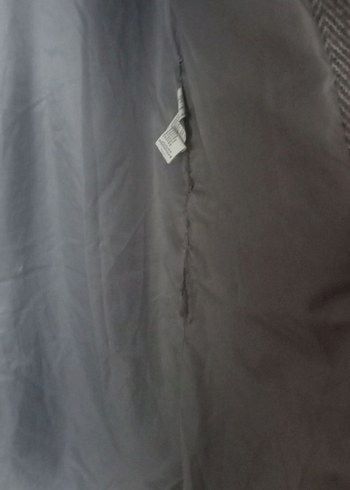 Düğmeli Gri Klasik Kaban - Görsel 6