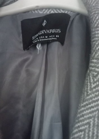 Düğmeli Gri Klasik Kaban - Görsel 4