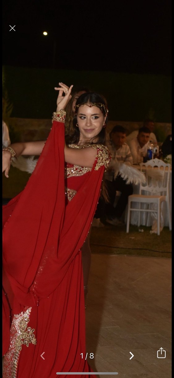 Altın Renkli Boncuklu Bohem Saç Aksesuarı - Görsel 2