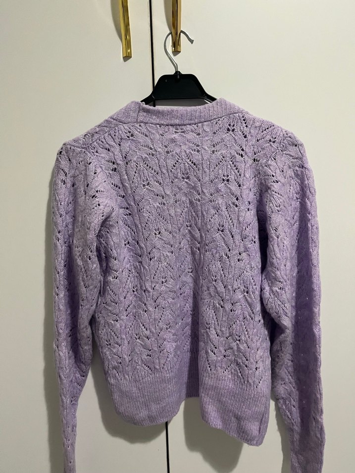 Bohem Mor Örgü Kadın Hırka - Görsel 2