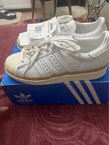 36 Beden beyaz Renk Adidas superstar 36