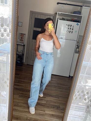 Trendyol & Milla Açık mavi wide leg jean
