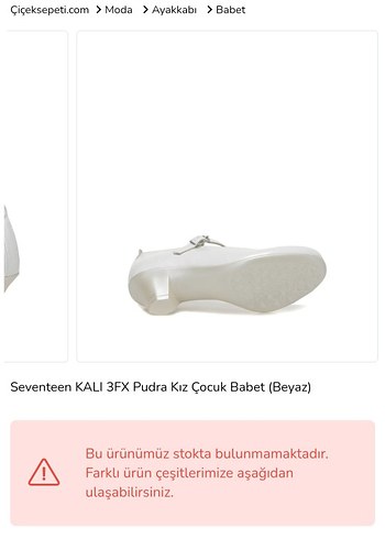 Beyaz Tokalı Kız Çocuk Babet - Görsel 3