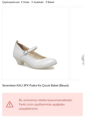 Beyaz Tokalı Kız Çocuk Babet - Görsel 2