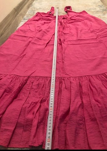 Mango Pembe Bohem Salaş Uzun Elbise