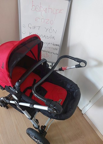 Diğer Beden Babyhope Enzo Katlanabilir Bebek Arabası Kırmızı