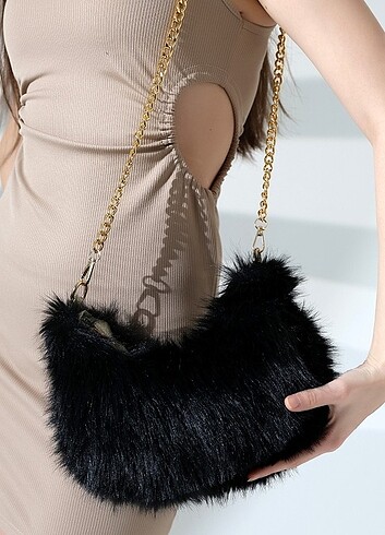 çanta kürk bayan  - Görsel 6