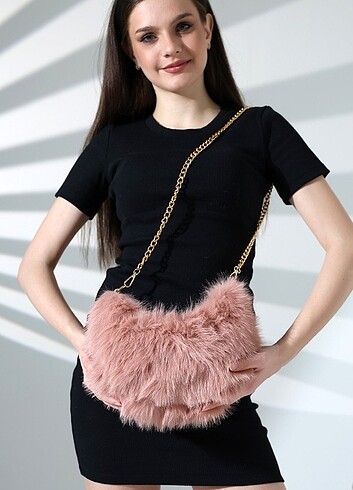 çanta kürk bayan  - Görsel 7
