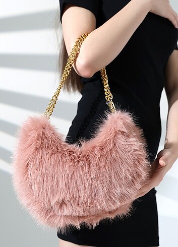 çanta kürk bayan  - Görsel 12