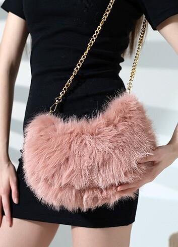 çanta kürk bayan  - Görsel 17
