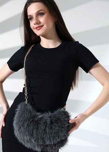 çanta kürk bayan  - Görsel 20